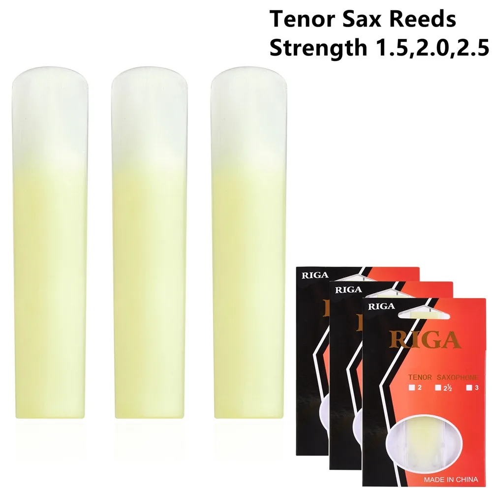 Saxophone Reed Pack - 3-Pack Tenor Alto Soprano Sax Resin