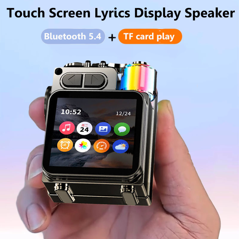 Audio Music Player App - Smart Touch Screen Bluetooth Speaker Mini