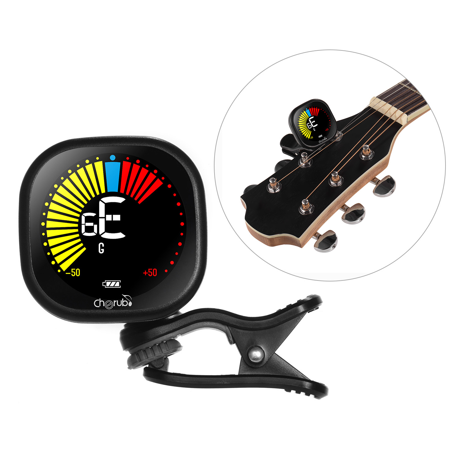 Cherub WST-670 Rechargeable Cl - Guitar Tuner Clip review and price