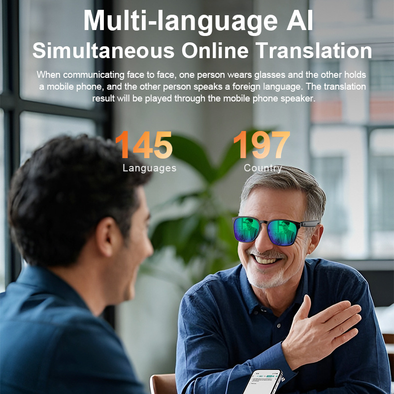 Ai smart bluetooth glasses off - Audio Music Offline review and price