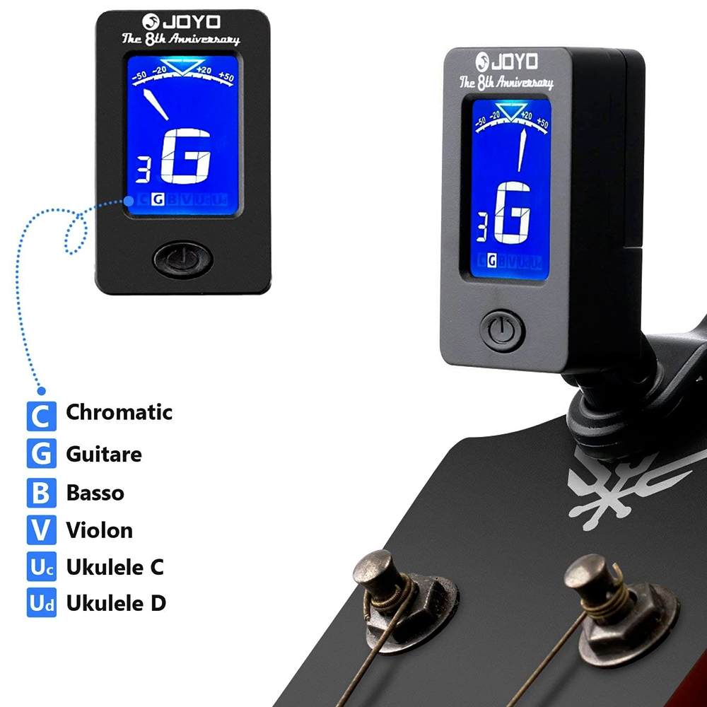 JOYO Guitar Tuner JT-01 360 De - Guitar Tuner Clip review and price