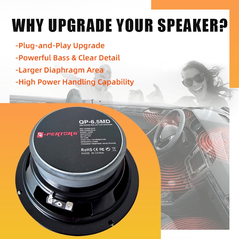 6.5Inch Universal Car Speaker  - Audio Music Enhancer Free review and price