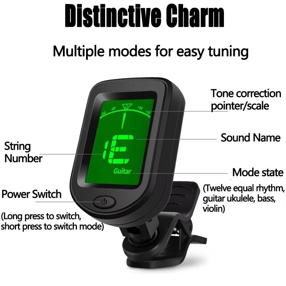 Clip on Mini Guitar Tuner LCD  - Guitar Tuner Clip review and price