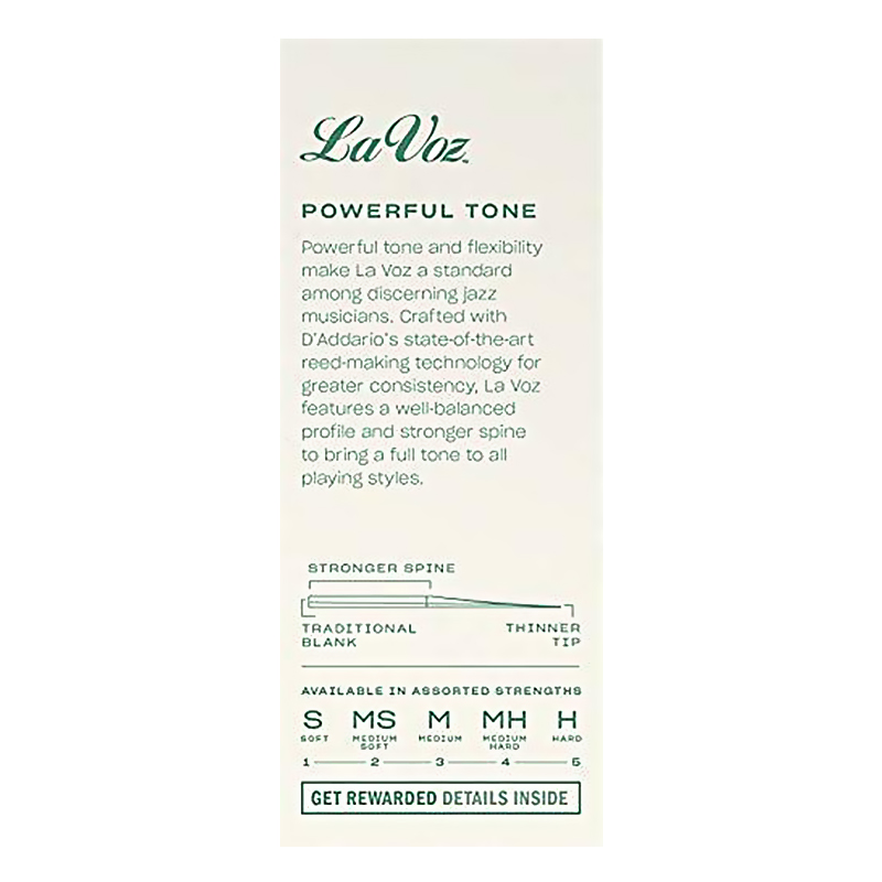 RICO La Voz Lavoz Woodwinds Te - Saxophone Reed Pack review and price