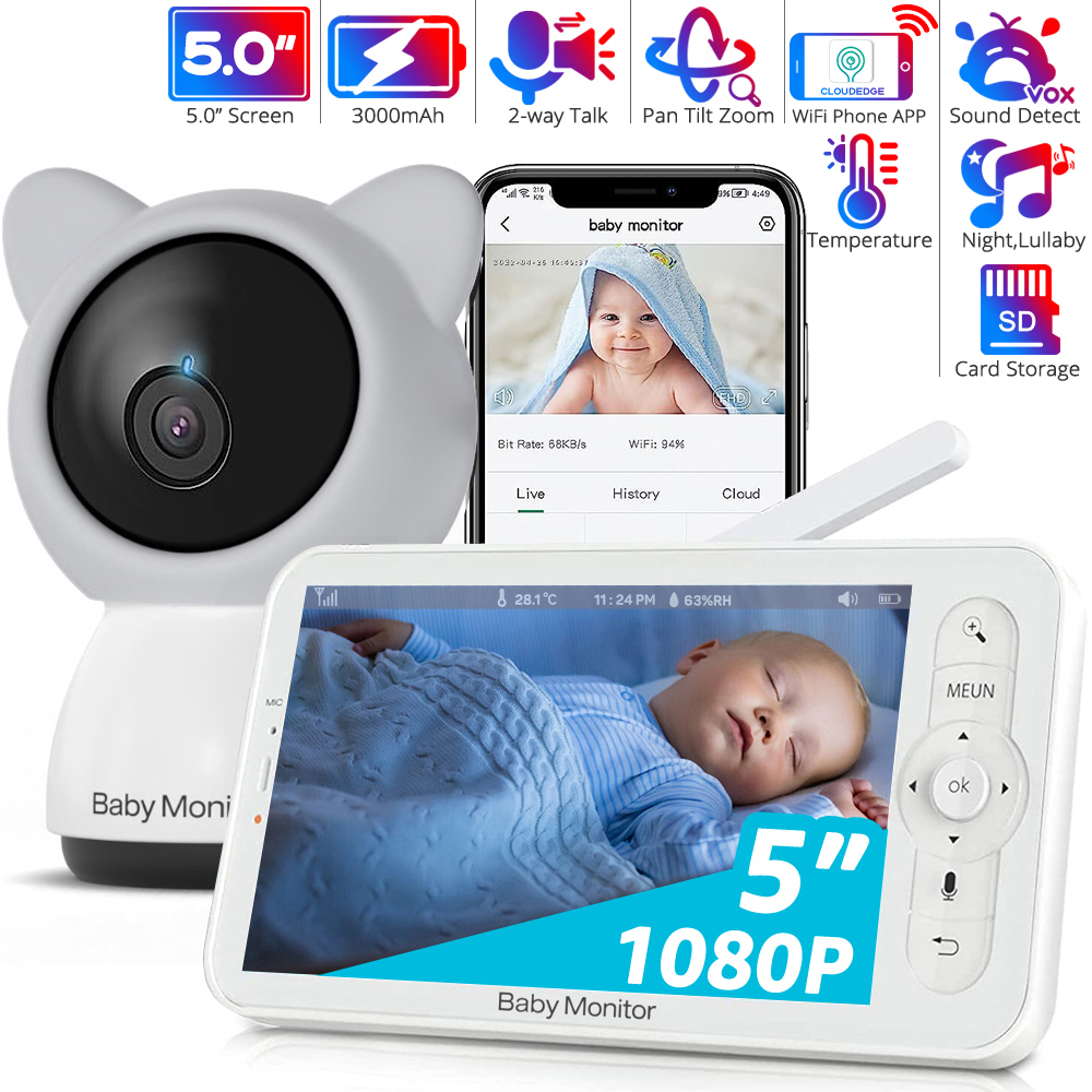 HD WiFi Baby Monitor with APP, - Audio Music Apps review and price