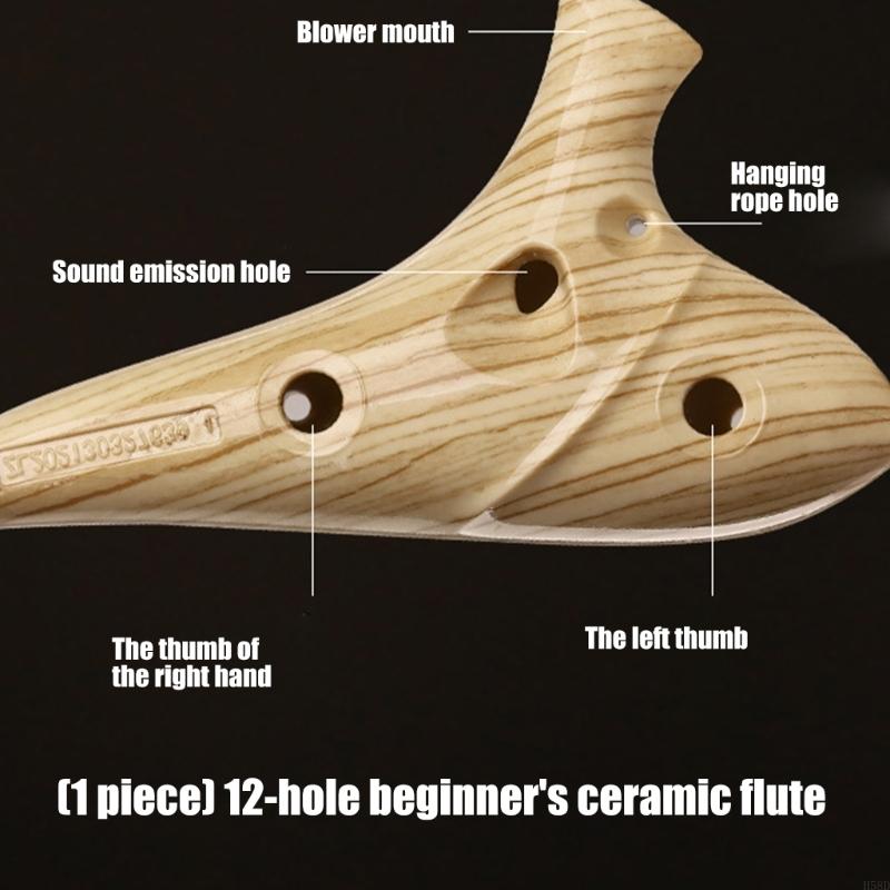12 Hole Ceramic Ocarina with S - Ocarina Ceramic review and price